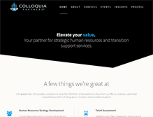 Tablet Screenshot of colloquiapartners.com